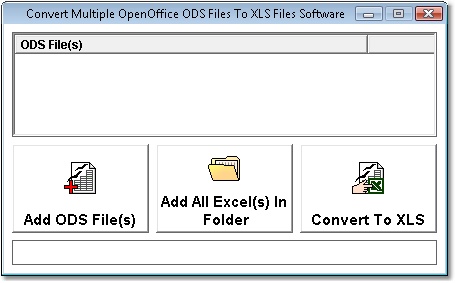 Convert Multiple OpenOffice ODS Files To XLS Files Software
