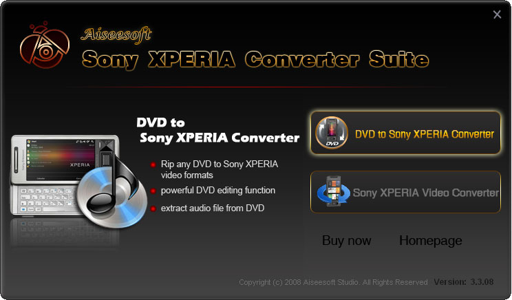 Aiseesoft Sony XPERIA Converter Suite