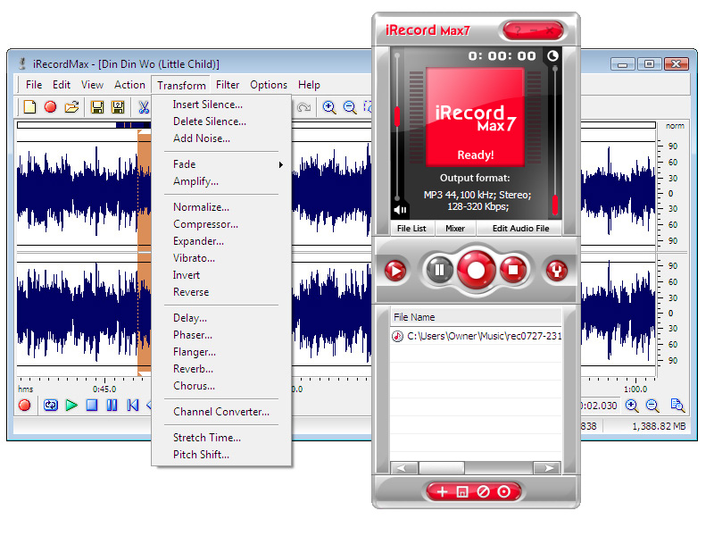 iRecordMax Sound Recorder 2011