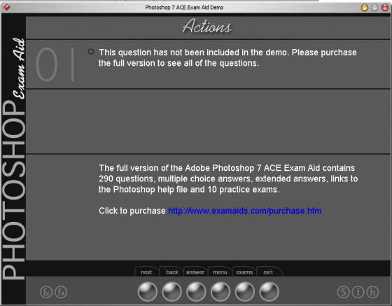 Adobe Photoshop 7 ACE Exam Aid 1.0 by Examaids.com- Software Download