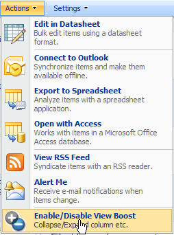 SharePoint View Boost
