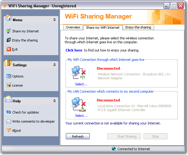 WiFi Sharing Manager