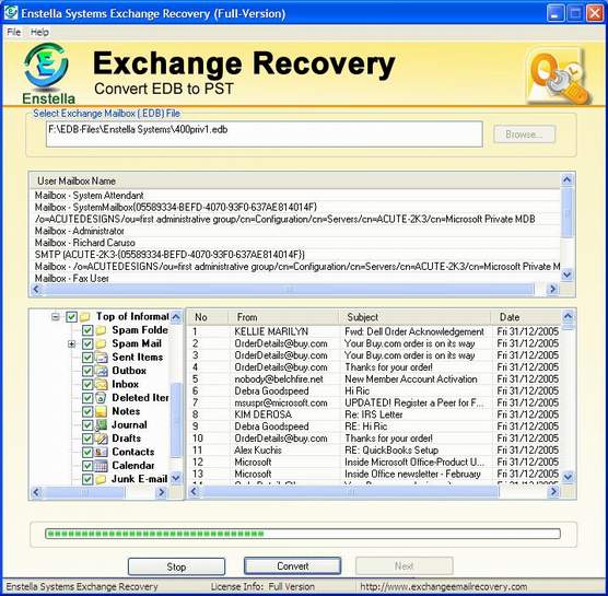 EDB Database Recovery