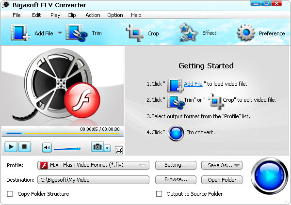 Bigasoft FLV Converter