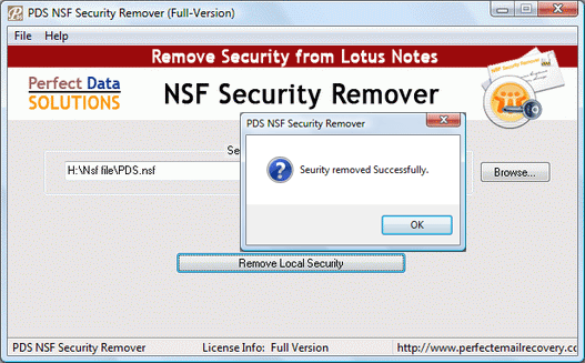 Lotus Notes NSF Security Remover