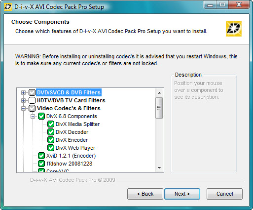 AVI Codec Pack Pro