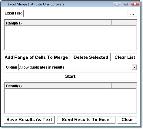 Excel Merge Lists Into One Software