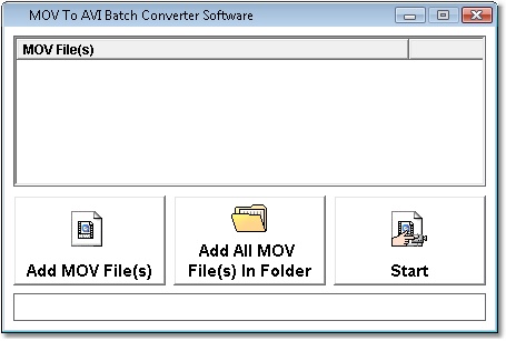MOV To AVI Batch Converter Software