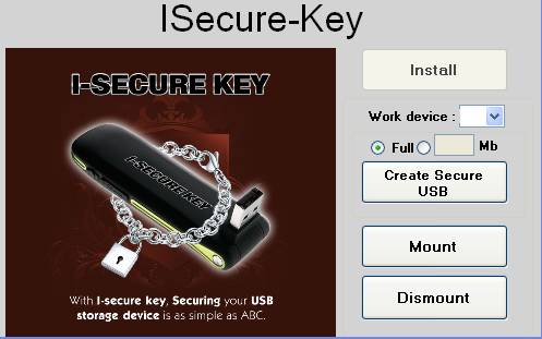 Isecurekey for USB Encryption
