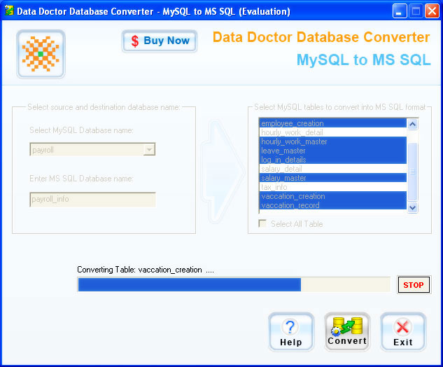 Convert MySQL MSSQL