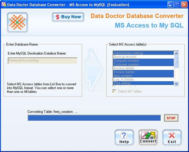 Convert MS Access Database to SQL