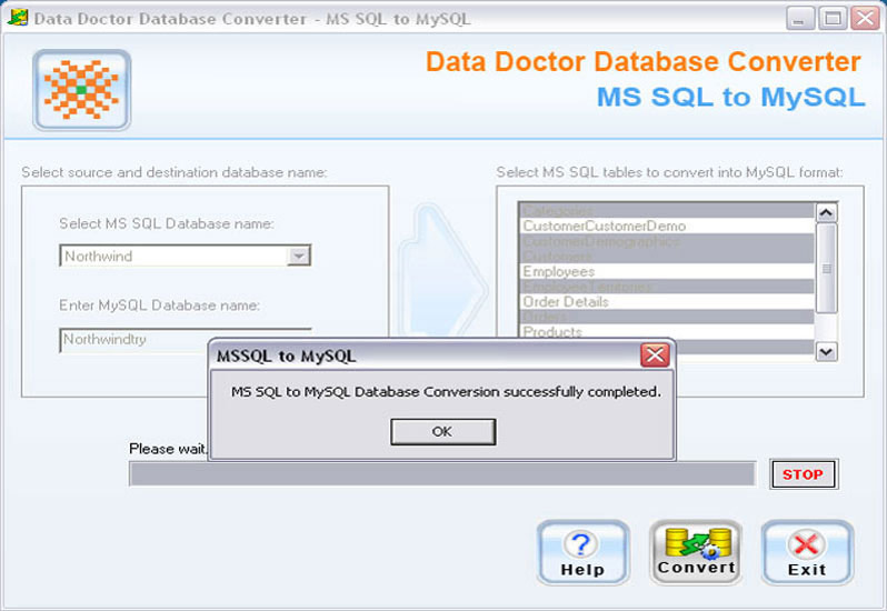 Convert SQL Server 2005 To MySQL