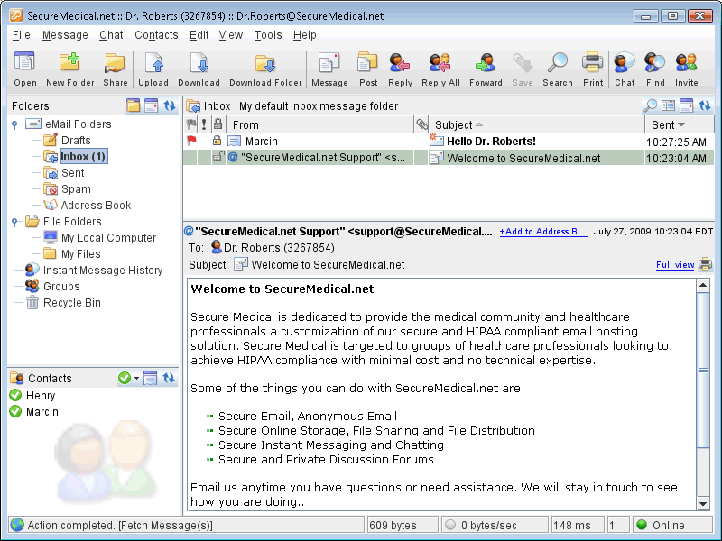 Secure Medical HIPAA Email Linux