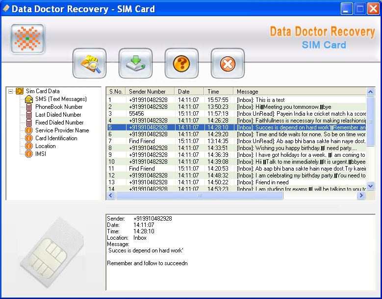 Recover Deleted SMS Text