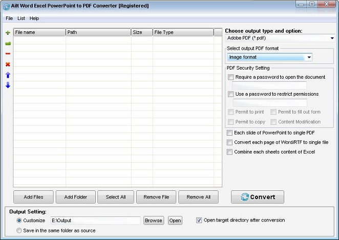 Ailt Word Excel PowerPoint to PDF Converter
