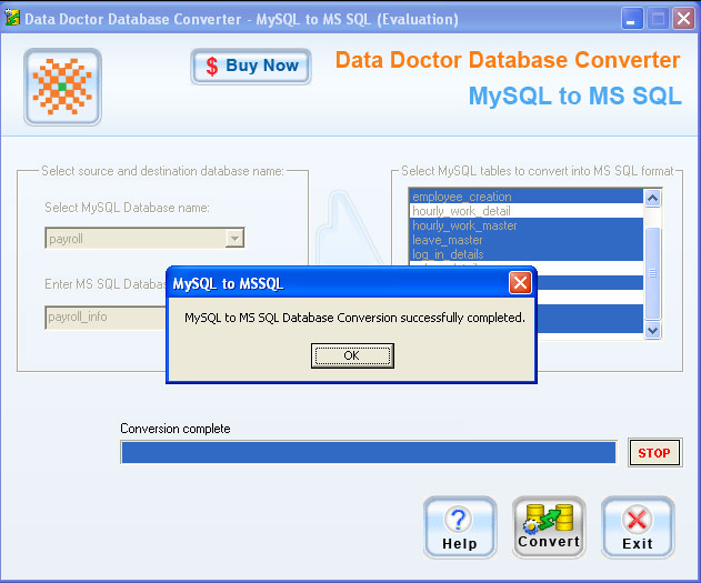 MySQL to SQL Server Conversion Software