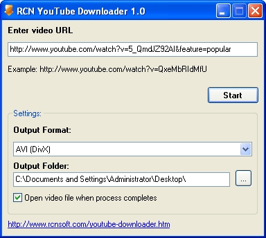 RCN YouTube Downloader