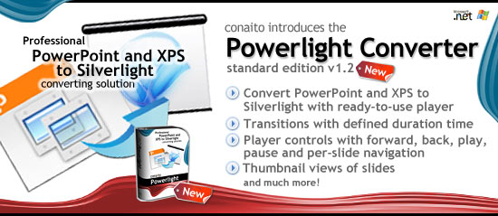 Powerlight Converter - Easy and rapid PowerPoint and XPS to Silverlight converting