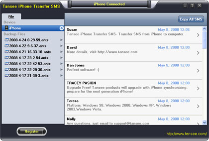 iPhone Transfer SMS win7