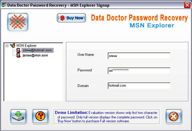 Recover MSN Password