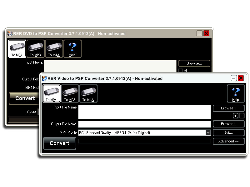 Audio browser. ПСП дивиди. Конвертер в РЕР. РЕР-3. Profile 3: DVD