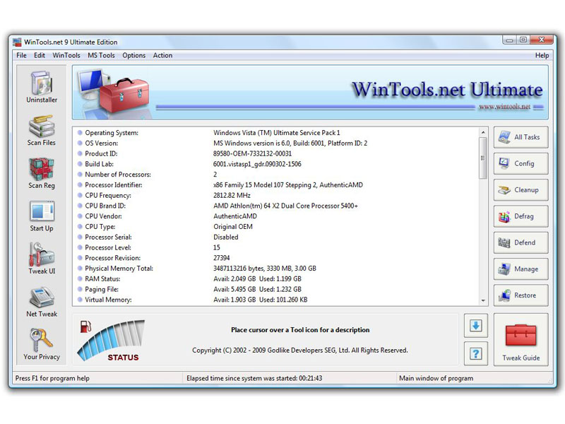 WinToolsnet Ultimate free version download for PC