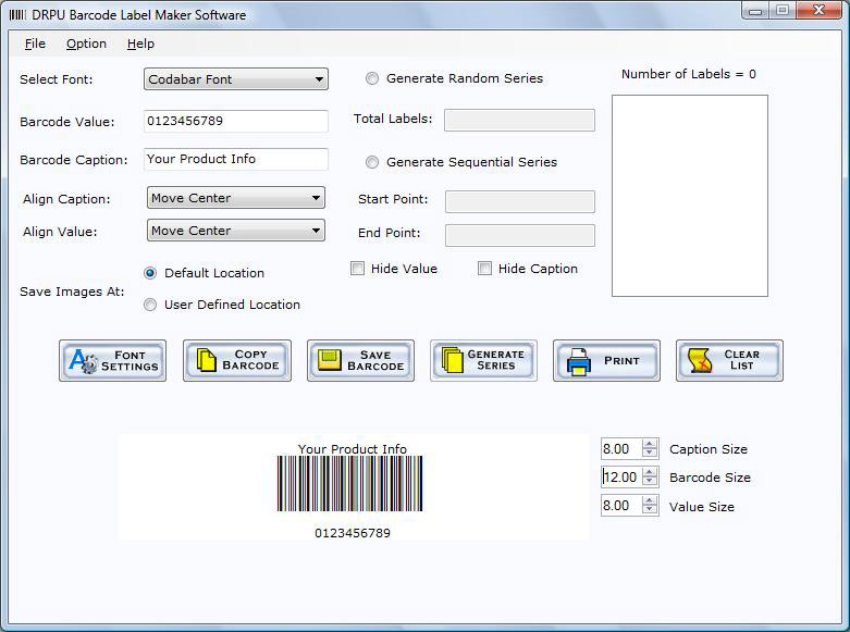 barcode font labels softwares Free download FreeWares