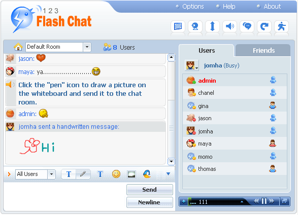 PHP Chat Module for123 Flash Chat