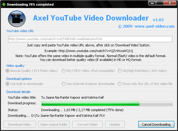 Axel Youtube Video Downloader