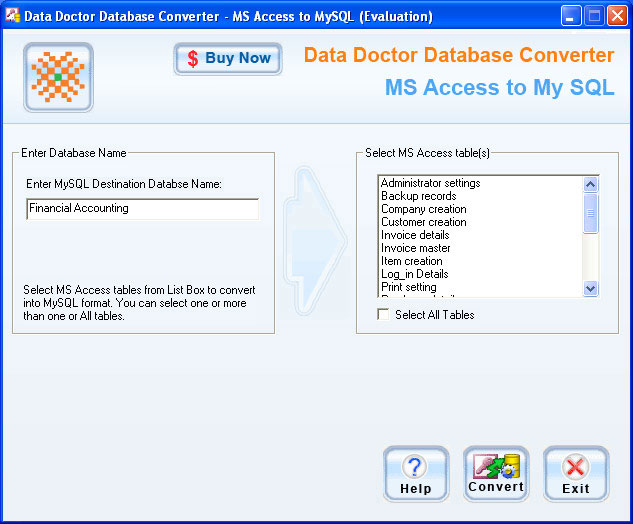 Convert MDB Files to Mysql