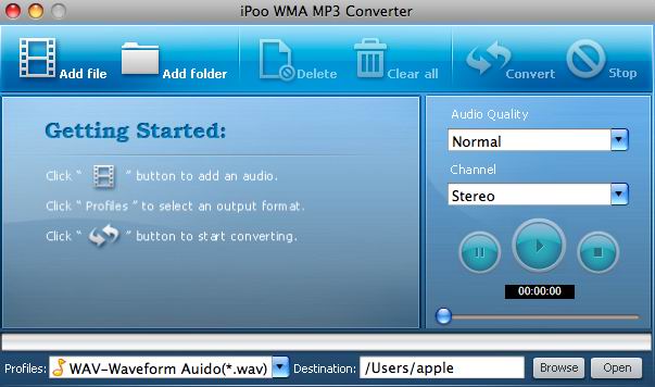 iPoo WMA MP3 Converter for Mac