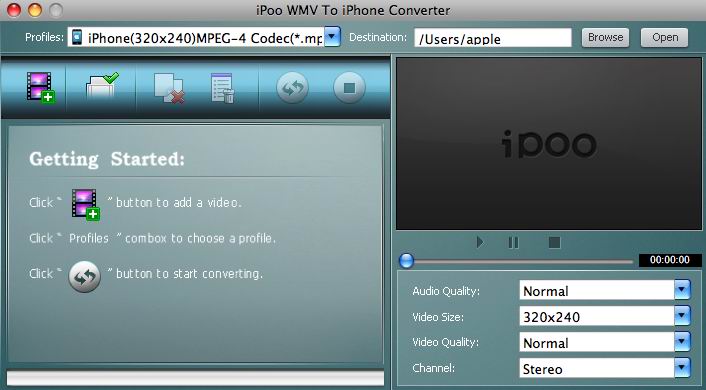 iPoo WMV to iPhone Converter for Mac