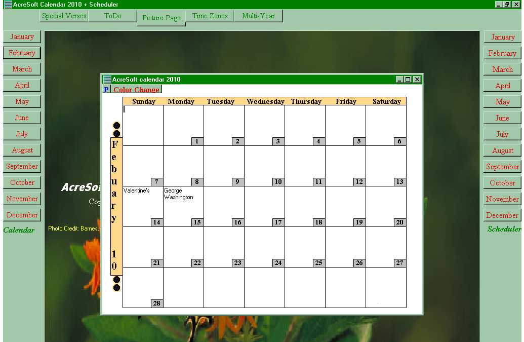 AcreSoft Calendar 2010 + Scheduler