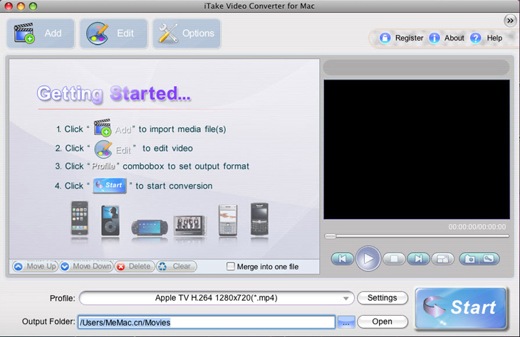 iTake Video Converter for Mac