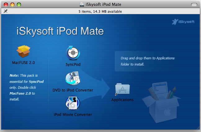 iSkysoft iPod Mate for Mac