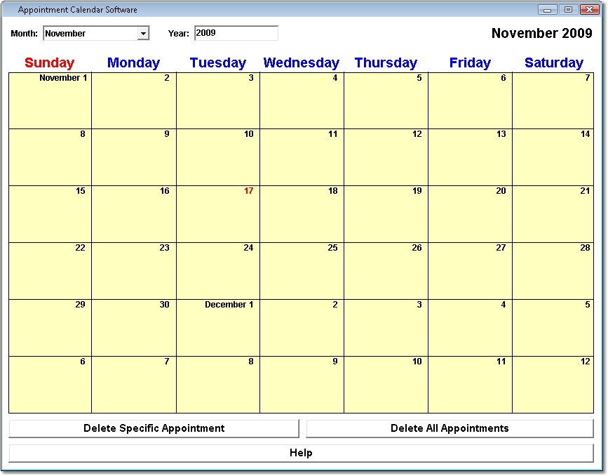 Appointment Calendar Software