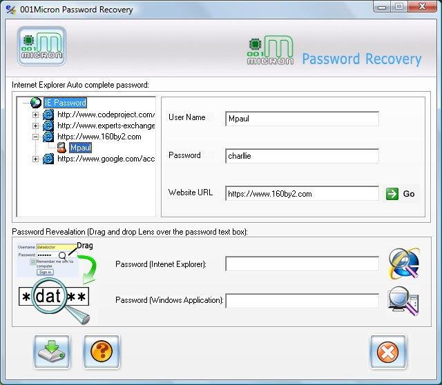 Recover IE Passwords