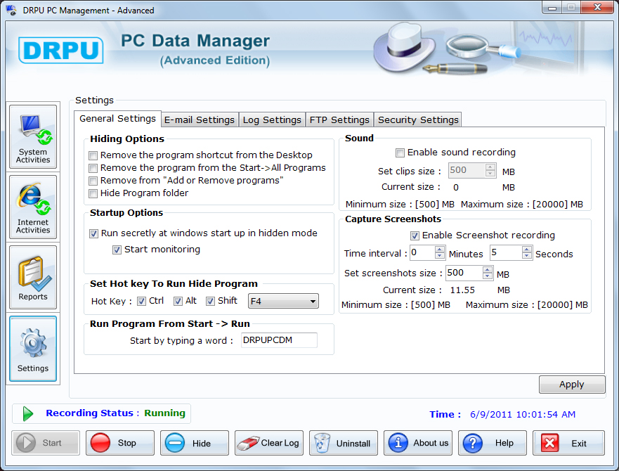 Free Keylogging