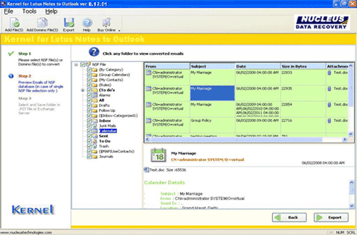 Export Lotus Notes to Outlook