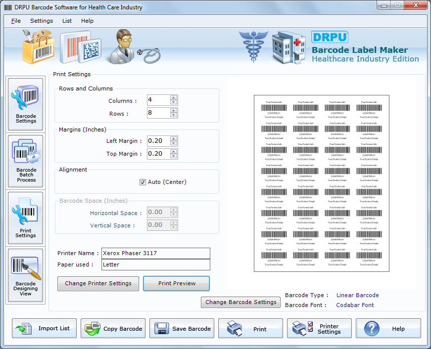 Medical Barcode Software