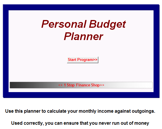 Personal Loans Budget Planner