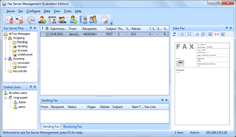 Fax Server Plus