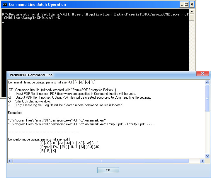 ParmisPDF Command-Line