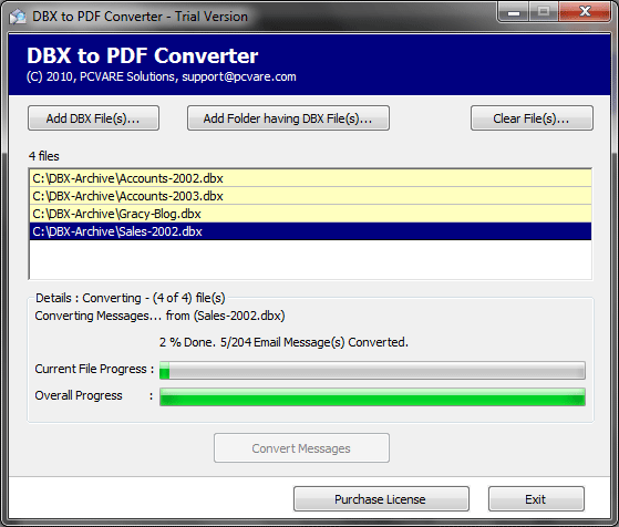 DBX to PDF Converter