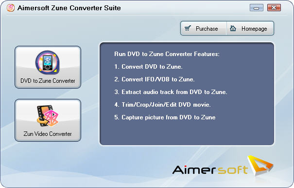 Aimersoft Zune Converter Suite