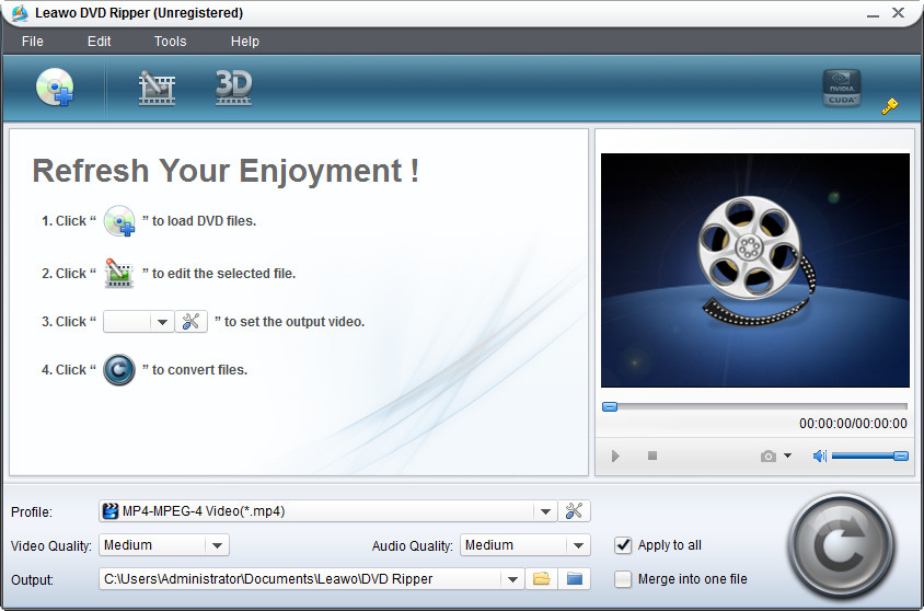 Leawo DVD to Media Player Converter