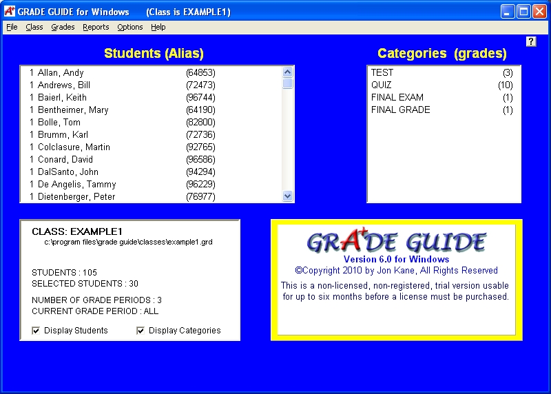 GRADE GUIDE