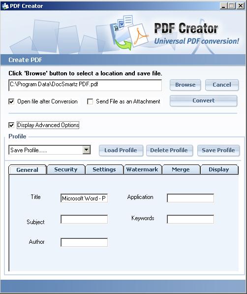 Docsmartz PDF Creator