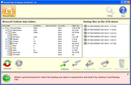 Outlook Sync & Backup Portable