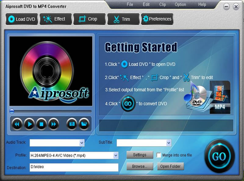 Aiprosoft DVD to MP4 Converter